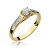 Pierścionek Diament 0,23ct żółte złoto