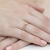 Pierścionek Diament 0,10ct żółte złoto