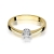 Pierścionek Diament 0,12ct żółte złoto