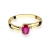 Pierścionek Rubin 0,60ct żółte złoto