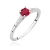 Pierścionek Rubin 0,30ct złoto