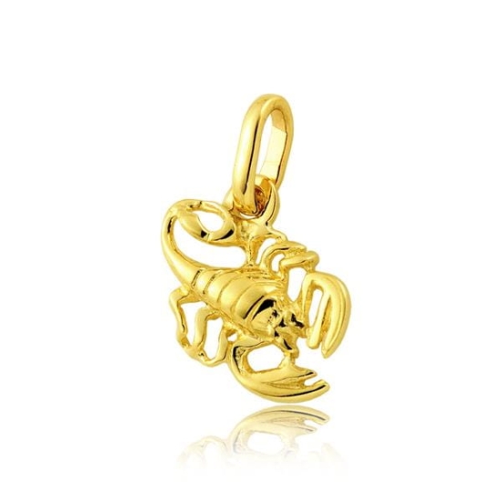 Złota zawieszka zodiak skorpion