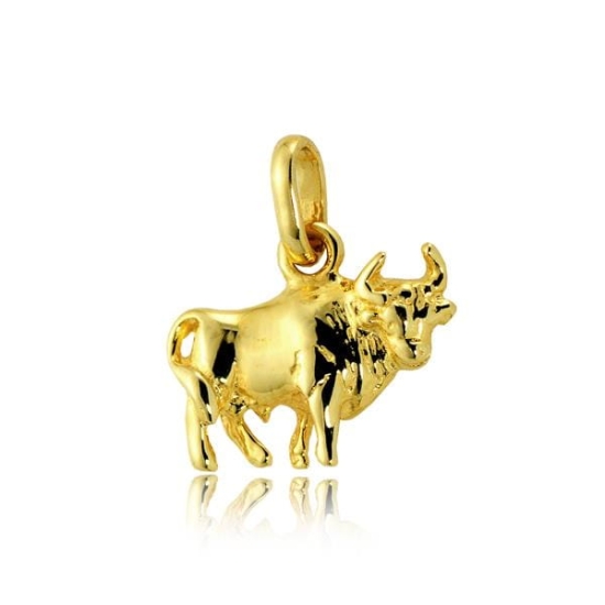 Złota zawieszka zodiak byk