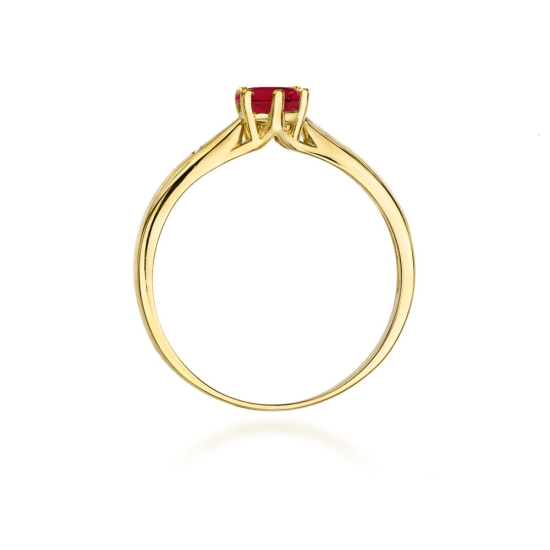 Pierścionek Rubin 0,60ct złoto
