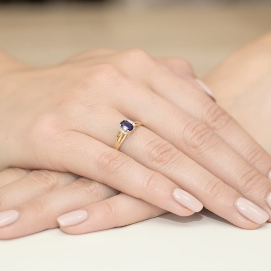Pierścionek Szafir 0,70ct złoto