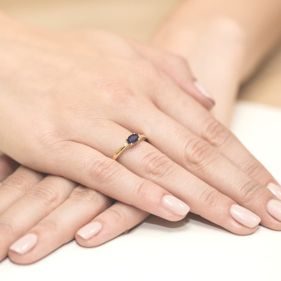 Pierścionek Szafir 0,70ct złoto